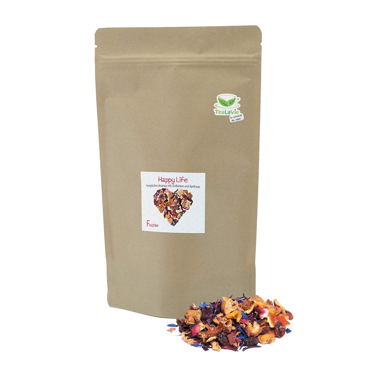 Tealavie - Té para niños sin azúcar - Fresas silvestres y ruibarbo (200 g) Tealavie Fruit - Té de frutas a granel