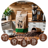 Juego de café en grano 2x1kg 2000g | Brasil Mogiana | Café brasileño | Café especial | Recién frito | Tostador de café artesanal