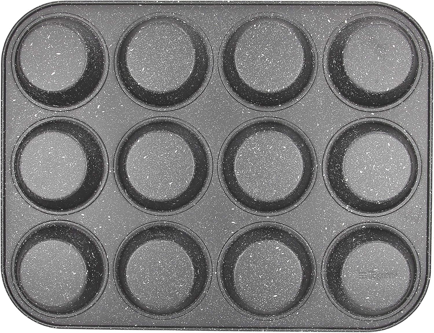 Pure Roq Muffinform Para 12 Muffins, Aluminio, Negro Moldes y bandejas de horno Naty Shop