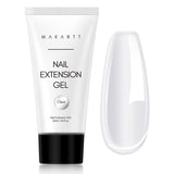 Makartt Poly Nail Extension Gel - 50 ML Extension Builder Acrylic Poly Nägel Aufbaugel Extender Gel Für Gelnägel Für Nagelverlängerung, Nagelstärkung, Nail Art Dekoration(Transparente)