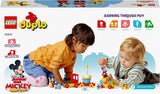 LEGO 10941 DUPLO Disney Tren de cumpleaños de Mickey y Minnie, tren de juguete con tarta y globos, regalo para niños a partir de 2 años Juegos de construcción Besuche den LEGO-Store