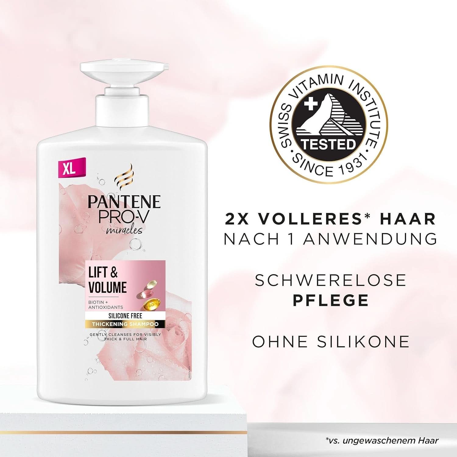 Pantene Pro-V Miracles Lift'N'Volume, XXL, 1 Litro Naty Shop Ducha y Baño