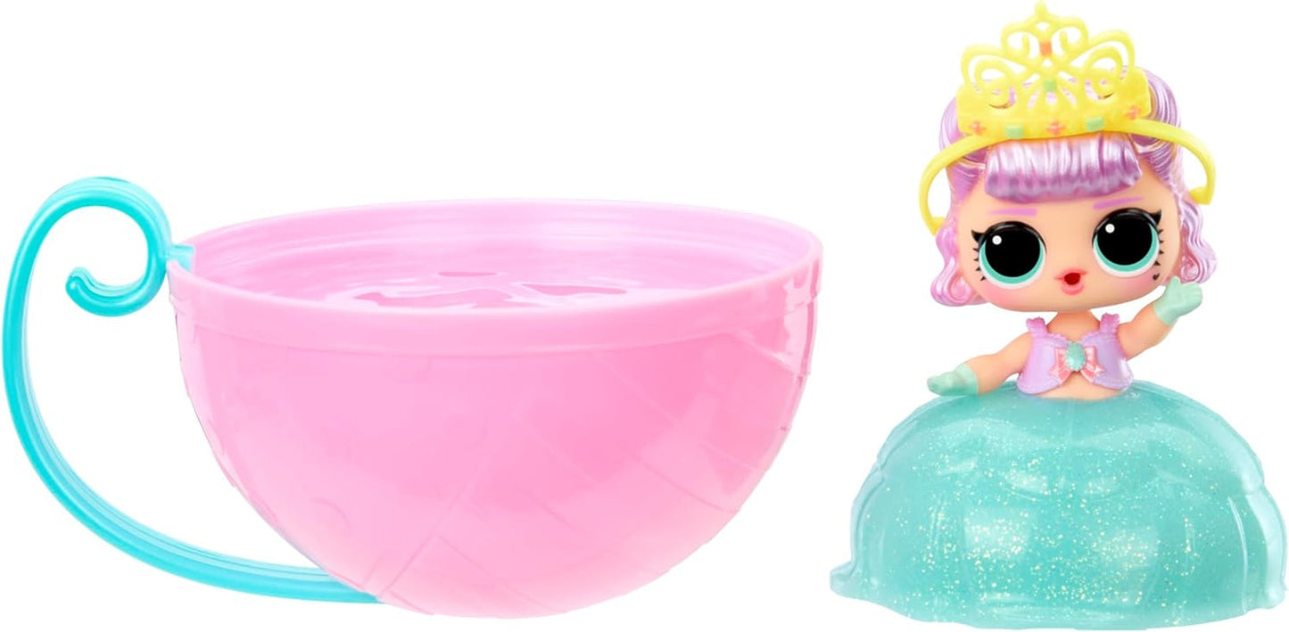 Jajaja ¡Sorpresa! Princess Tots: incluye 1 muñeca, embalaje blindado, 2 pinturas para crear un vestido de princesa, 8 muñecas para coleccionar.