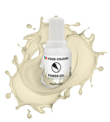 Colorante alimentario en gel, beige, color champán, 20 g. Colorante alimentario para una amplia gama de aplicaciones para decoración de tartas, tartas, natas, bizcochos, glaseado real, macarons.