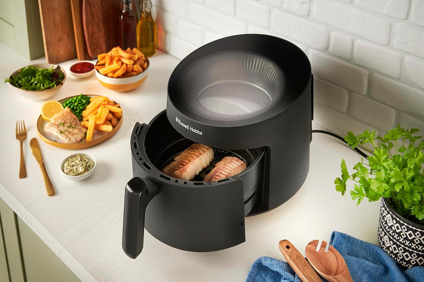 Russell Hobbs Airfryer, 5 litros, 10 programas, ventana Naty Shop Electrodomésticos