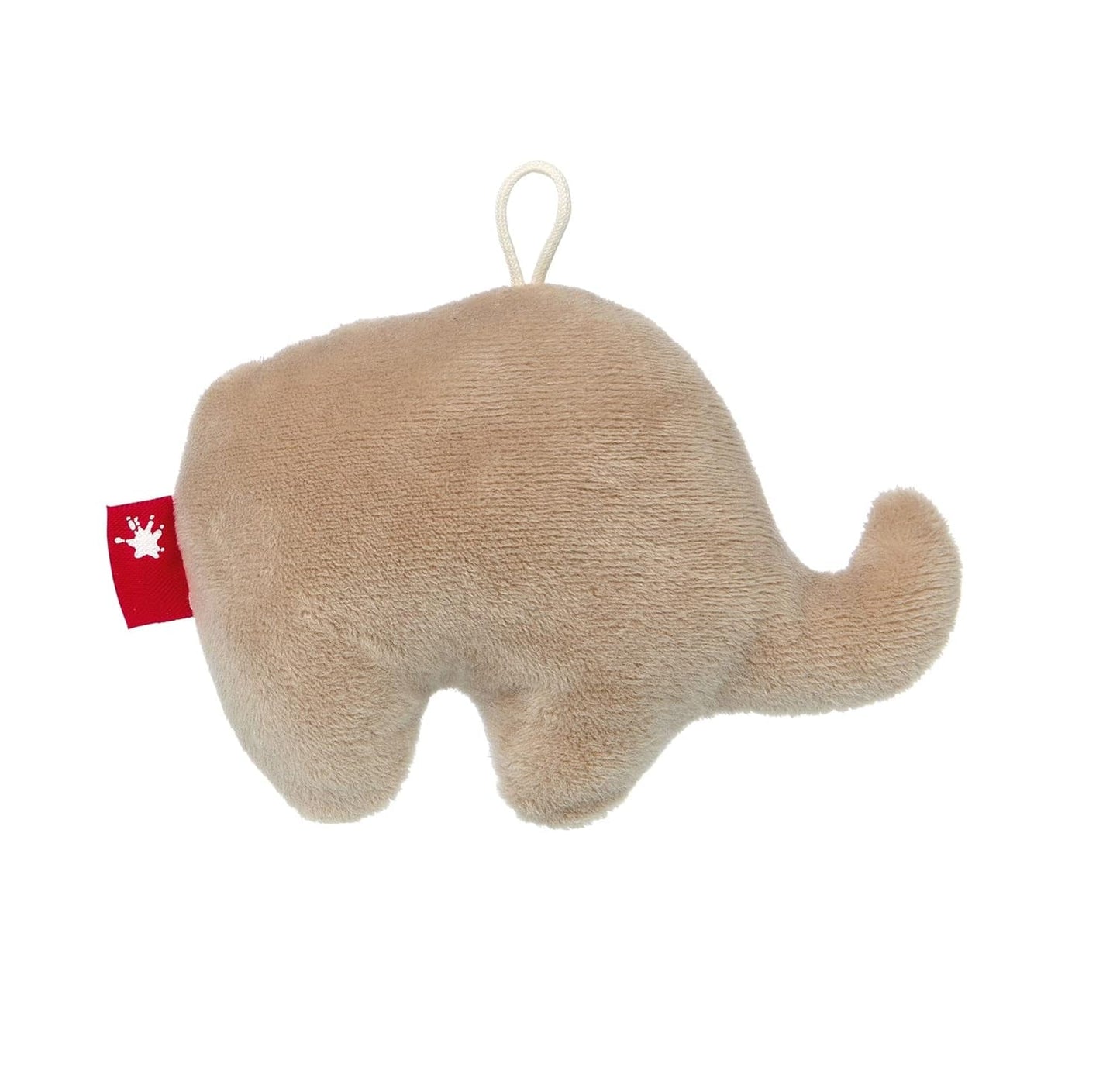 SIGIKID Catch Elephant, Sonajero para bebé RedStars: atrapa, descubre, juega, para bebés desde el nacimiento, nº art. 42951, beige-gris 13 cm Jucarii Bebe Naty Shop
