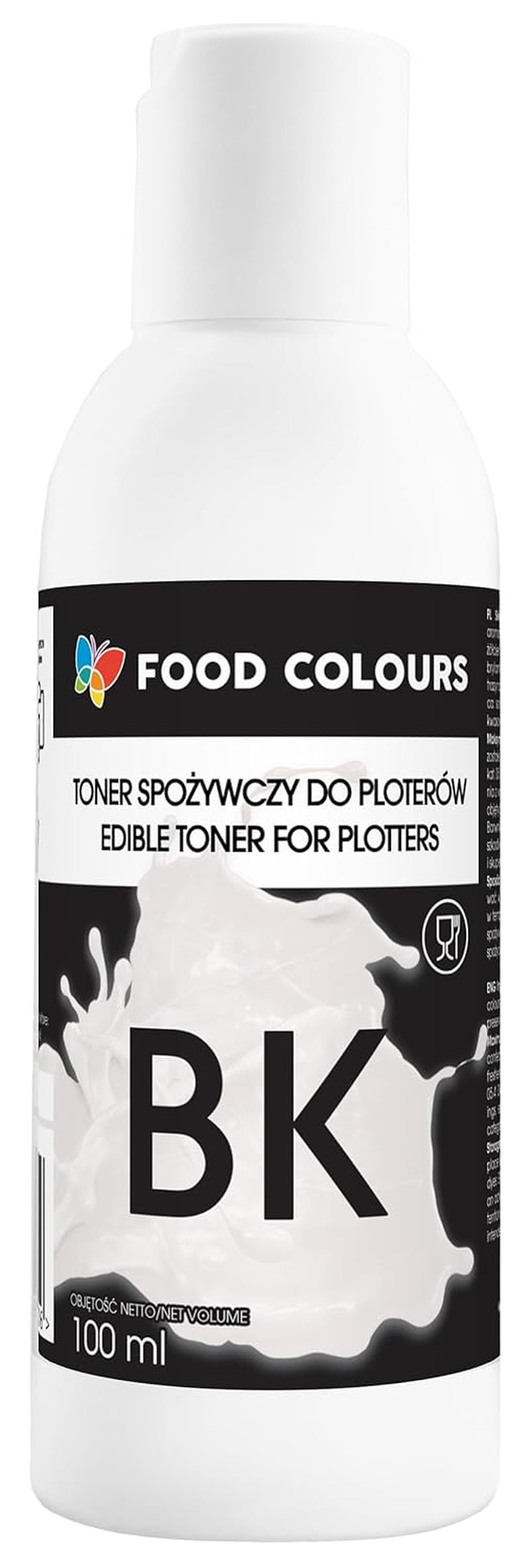 Set de colorantes alimentarios con tintas comestibles para plotters 6 x 100 ml | Cian claro | Cian | magenta claro | | Magenta | Amarillo | Negro | Impresión comestible, impresión de papel de oblea, cobertura decorativa para pasteles
