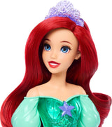 Mattel Disney Princess Ariel Doll, cabello largo, posicionable, zapatos y diadema desmontables, regalos de Disney, juguete para edades de 3 años en adelante, HLW10