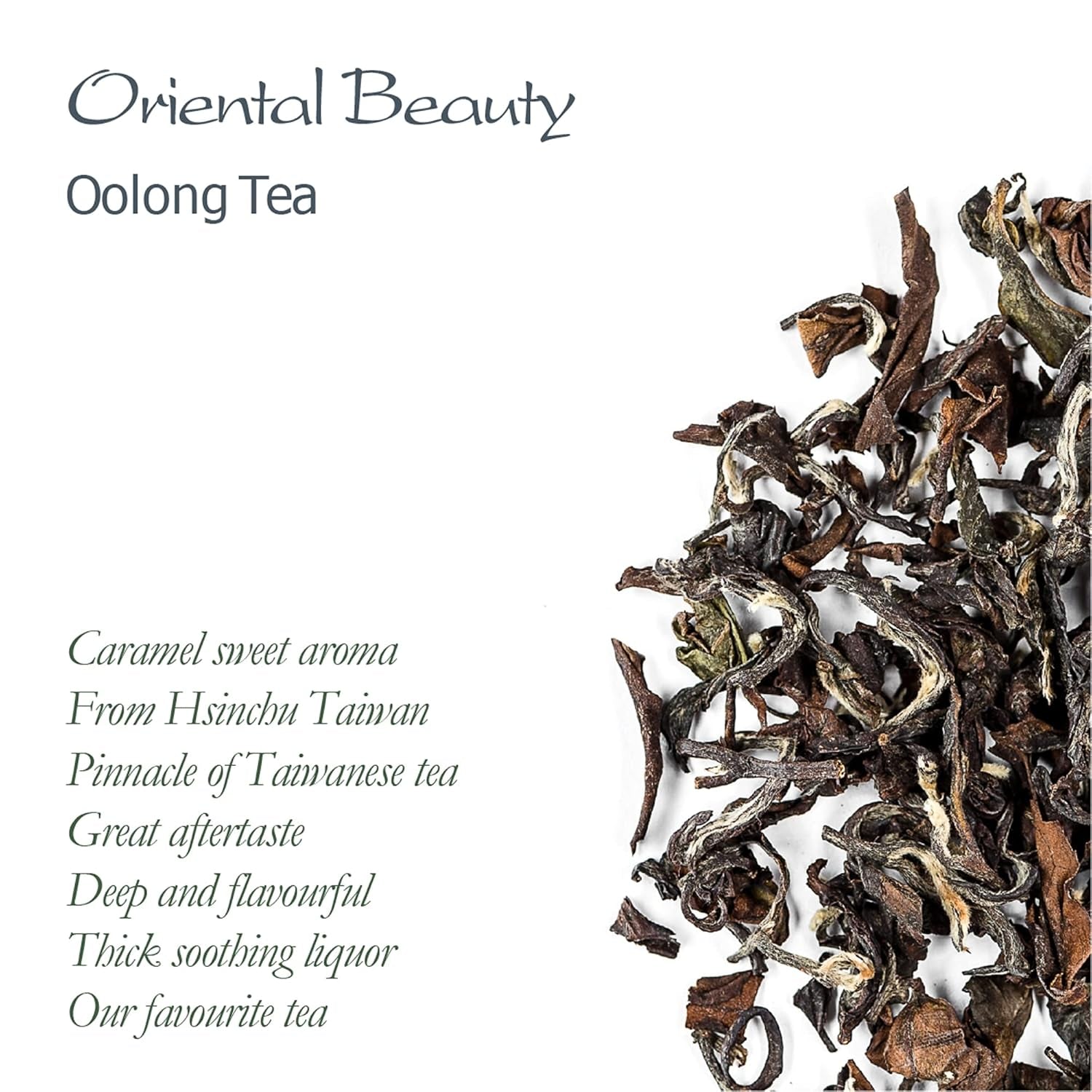 Belleza Oriental Té Oolong de Taiwán - Té Taiwanés Dongfang Meiren - Puntas Blancas Wu Long o Té Azul Té Wu Long Té Azul Oriental Té Azul Té Olong Té Olong Té Oolong Orgánico Té Olong