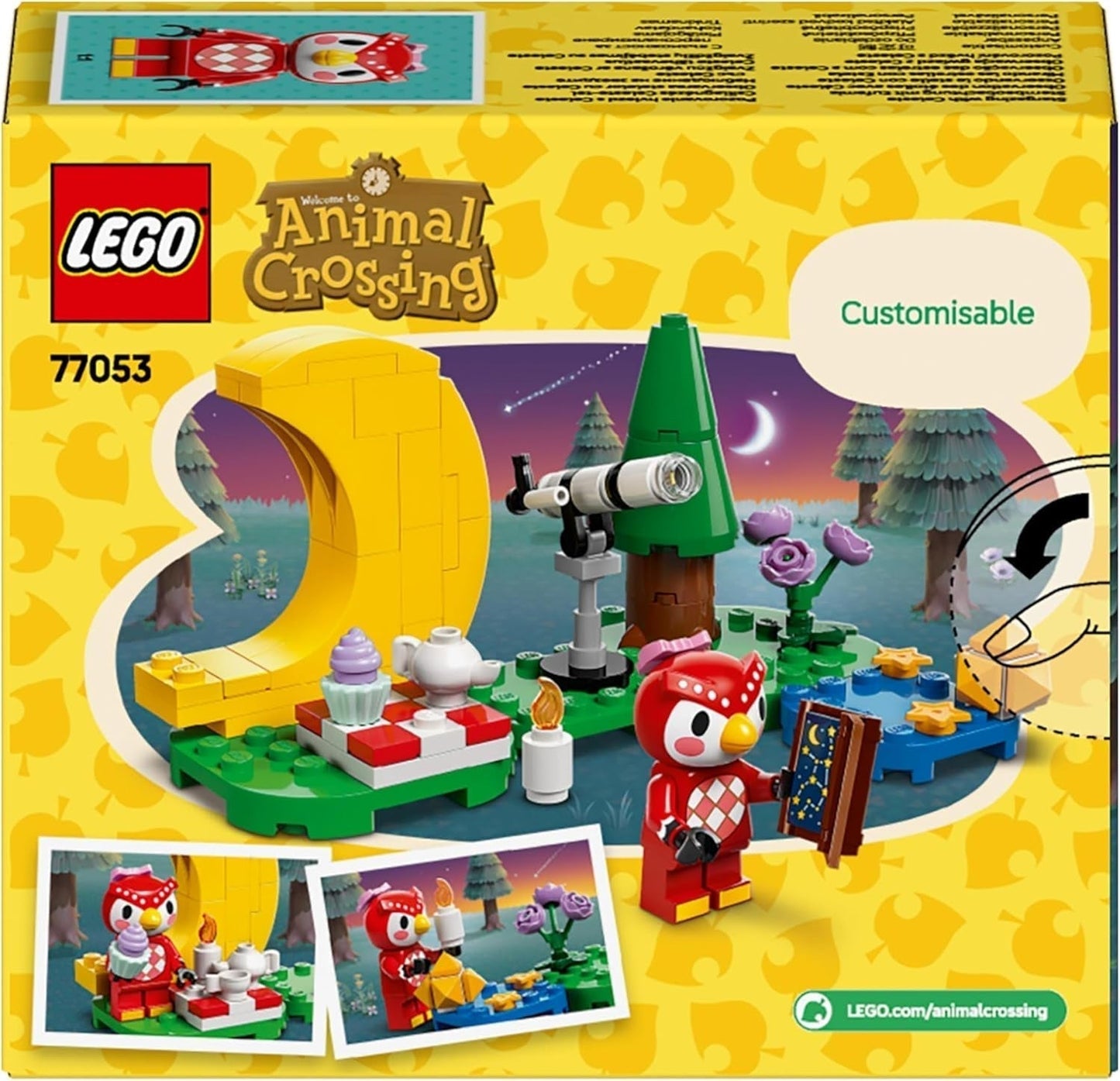 LEGO Animal Crossing Stargazing with Euphemia, Set de construcción para niños, Set de videojuego de rol imaginativo, Juguete para niñas y niños de 6 años, Figura de juguete animal 77053 Juegos de construcción Besuche den LEGO-Store