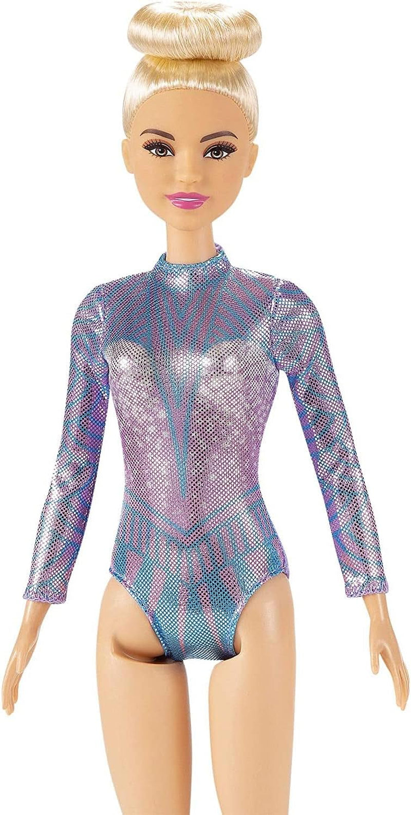 Barbie You Can Be Anything Series-accesorios de gimnasia rítmica con pelo rubio, muñeca incluida, regalo para niños, juguete de 3 años o más, GTN65