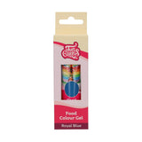 Colorante alimentario Funcakes, gel azul real: Colorante alimentario altamente concentrado para masa, nata, fondant y mazapán. Fácil dosificación. Una sola gota para crear colores vibrantes. Halal. 30 gramos.