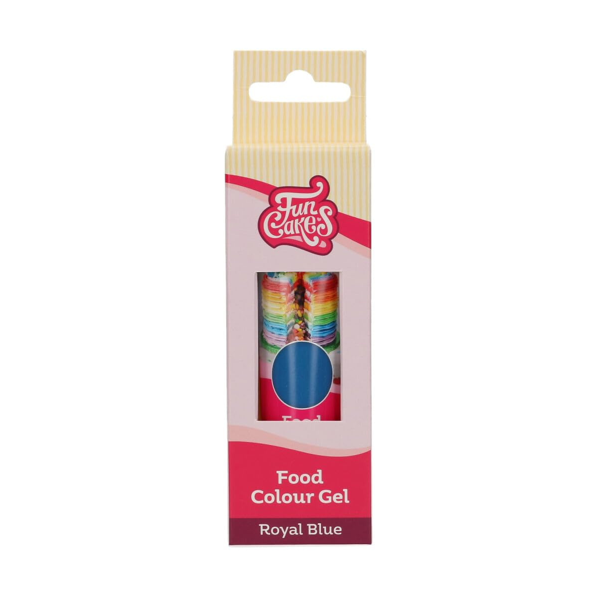 Colorante alimentario Funcakes, gel azul real: Colorante alimentario altamente concentrado para masa, nata, fondant y mazapán. Fácil dosificación. Una sola gota para crear colores vibrantes. Halal. 30 gramos.