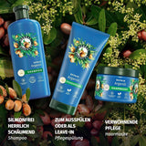 Herbal Essences Mascarilla reparadora capilar con aceite de argán 300ml. Desde cabello dañado hasta cabello más suave y brillante. Cuidados intensivos. Con ingredientes de origen natural. Mascarilla capilar vegana Naty Shop