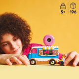 LEGO City Donut Truck - Camión de comida de juguete con 2 minifiguras de policías - Juguete de construcción para niños y niñas a partir de 5 años - Idea de regalo de cumpleaños y vacaciones 60452 Juegos de construcción Besuche den LEGO-Store
