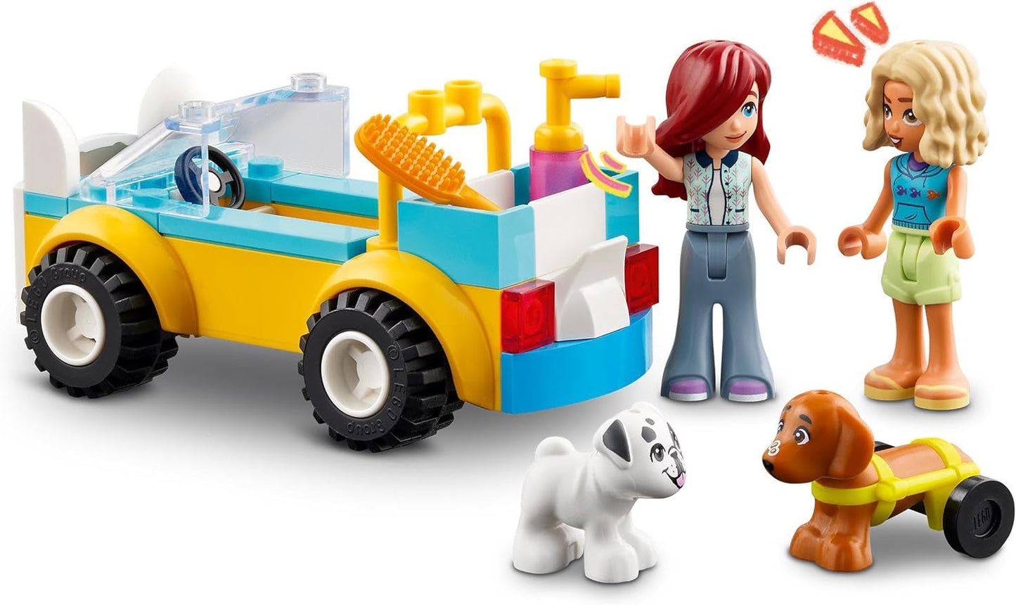 LEGO Friends Salón de peluquería canina móvil, juego de simulación de vehículos animales, juguete para niños con 2 figuras y 2 perros para niñas y niños a partir de 4 años, set de peluquería canina 42635 Juegos de construcción Beuche den LEGO-Store