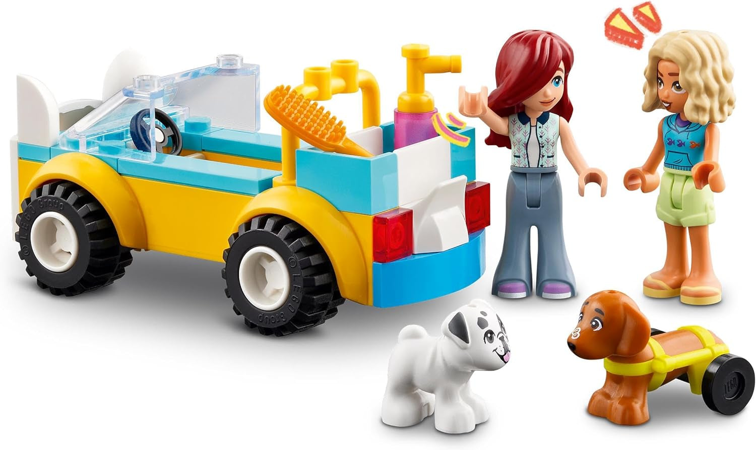 LEGO Friends Salón de peluquería canina móvil, juego de simulación de vehículos animales, juguete para niños con 2 figuras y 2 perros para niñas y niños a partir de 4 años, set de peluquería canina 42635 Juegos de construcción Beuche den LEGO-Store