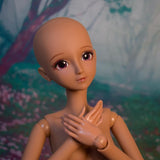 Muñeca BJD 1/3, cuerpo de muñeca de piel negra y marrón, 60cm, 24 pulgadas, articulación esférica, muñecas SD, articulaciones móviles, PVC, DIY (Alexia)