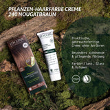 LOGONA Cosmética Natural Coloración Vegetal en Crema 240 Marrón Turrón, Tinte natural para cabello castaño con henna, crema colorante para tonos castaños, colorante para cabello oscuro, 150ml Tinte para el cabello Naty Shop