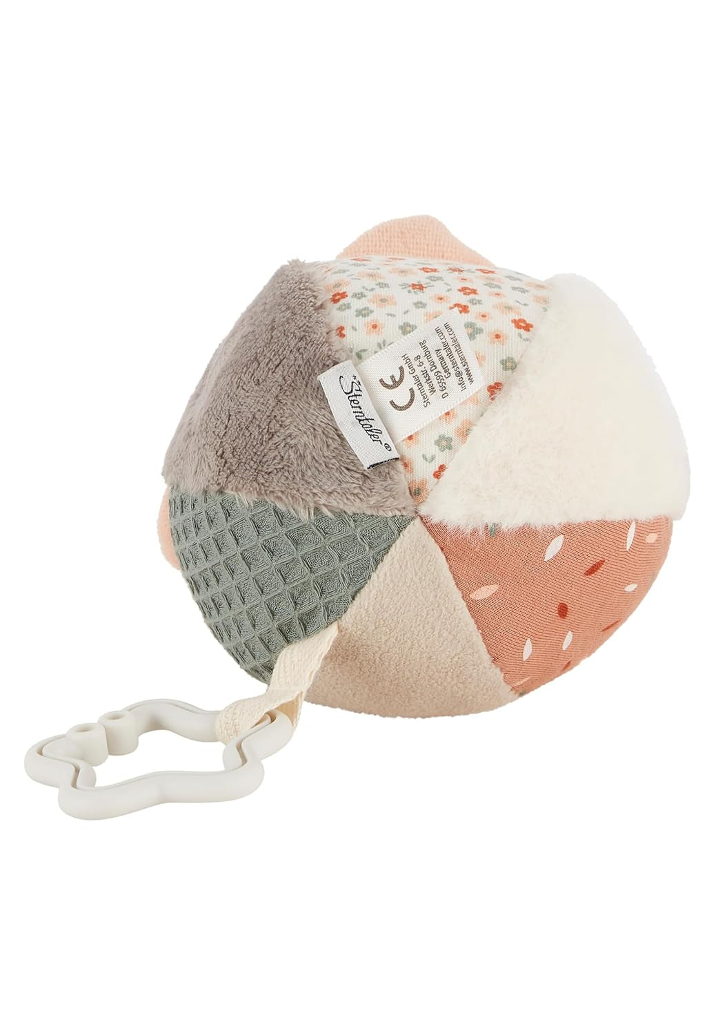 Sterntaler Granja de bolas de tela - Pelota textil para bebé hecha de combinaciones de tejidos suaves - Juguete para bebé relleno de guata de poliéster - Pelota para bebé para atrapar y jugar, de colores Juguetes para bebés Naty Shop