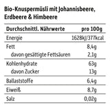 FRECHE FREUNDE Muesli de desayuno orgánico Edda's Berry Crunchy Muesli Mix para escolares con fresas liofilizadas Vegano, paquete de 6 (6 x 280 g)