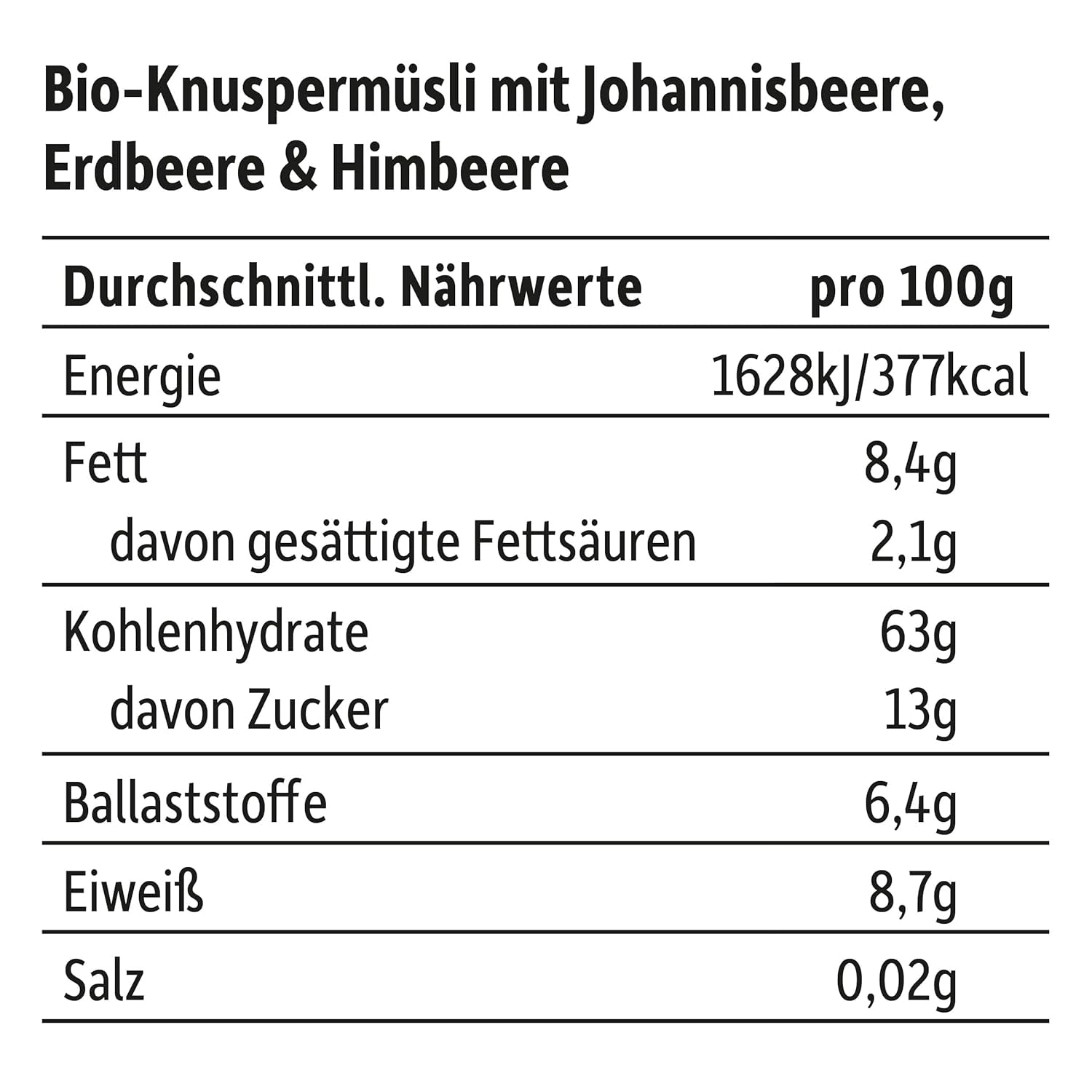 FRECHE FREUNDE Muesli de desayuno orgánico Edda's Berry Crunchy Muesli Mix para escolares con fresas liofilizadas Vegano, paquete de 6 (6 x 280 g)