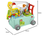 Fisher-Price - Camper Ríe y Aprende 3 en 1 Centro de Actividades Musicales y Juguete para Empujar Bebé Juguete para Bebé 9-36 Meses HCK51 Juguetes para Bebé Naty Shop