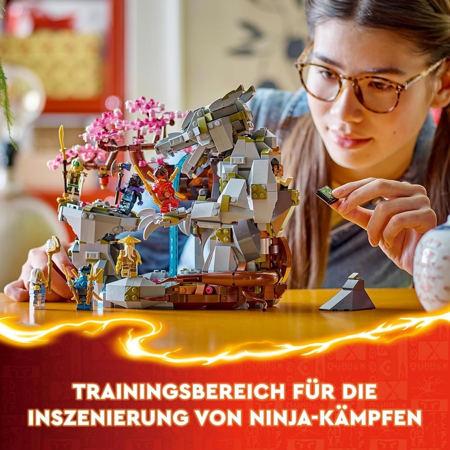 LEGO NINJAGO Dragón Templo de Piedra Dragón de Juguete con 6 Figuras Ninja, Set Grande para Construir, Jugar y Exhibir, Regalo de Cumpleaños para Niños y Niñas Mayores de 13 Años 71819 Juegos de Construcción Besuche den LEGO-Store