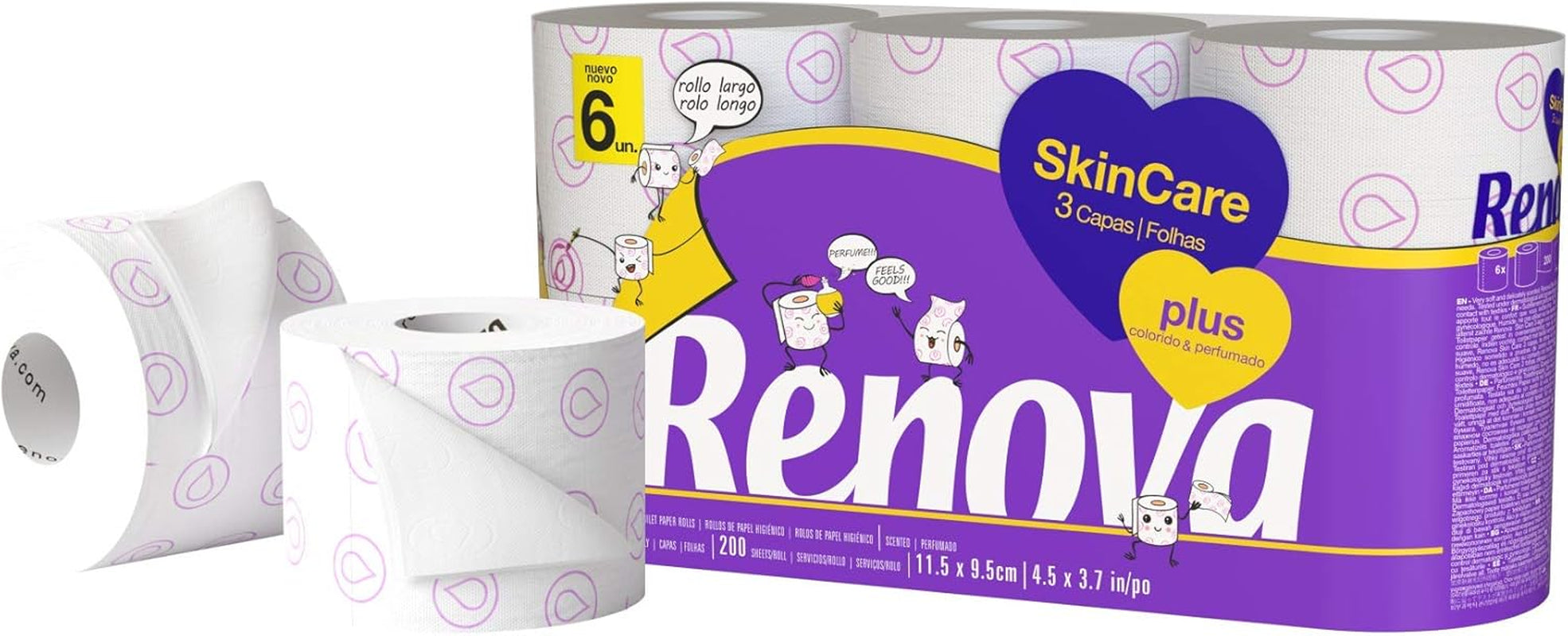 FORNOR RENOVA 67125 CUIDADO DE LA PIEL PERFUMADO PAPEL HIGIÉNICO RENOVA