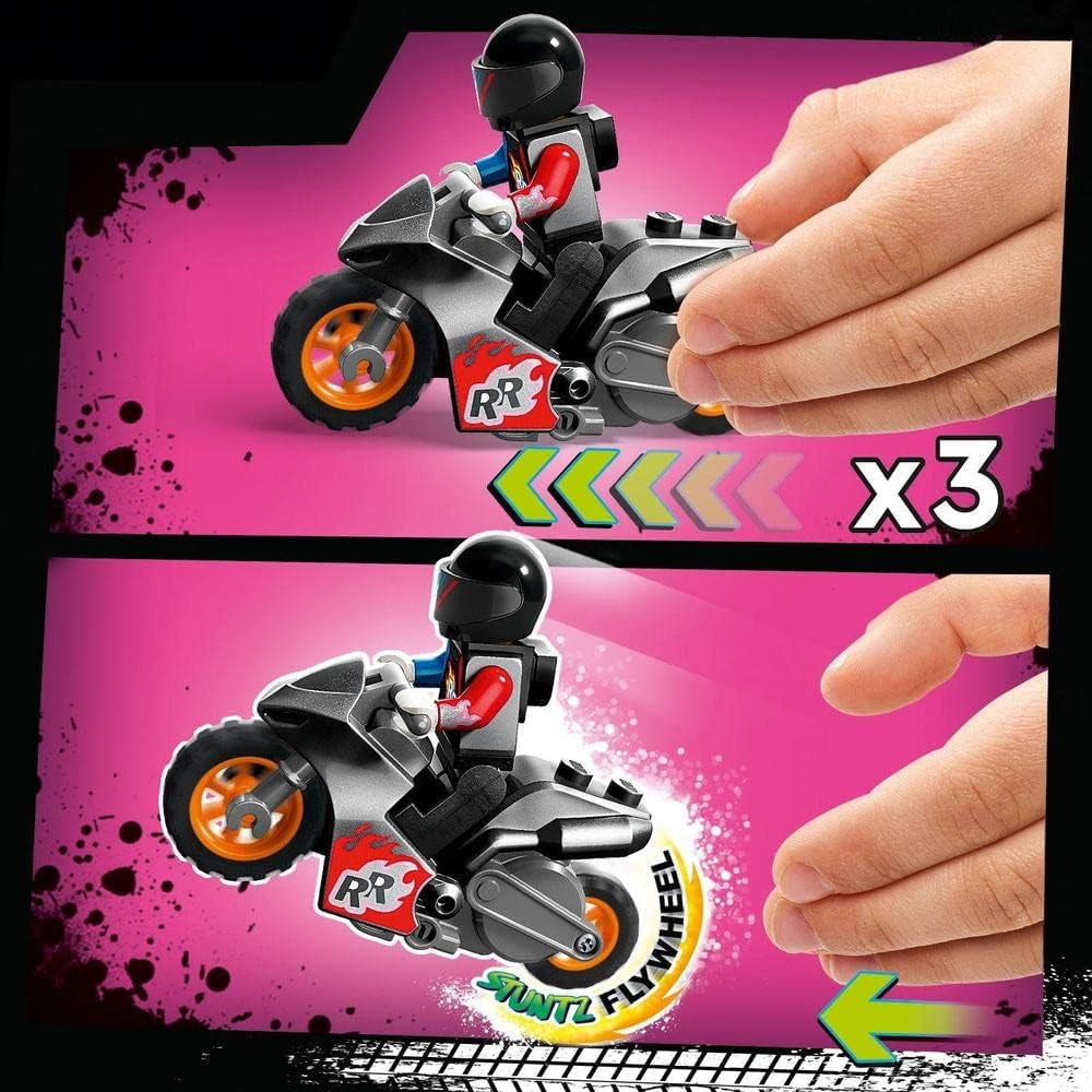 LEGO 60361 City Stuntz Ultimate Stunt Rider Challenge, Acrobacias 3 en 1 para 1 o 2 jugadores, con motos de juguete de 2 ruedas para niños, Set 2023 Juegos de construcción Besuche den LEGO-Store