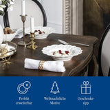 Villeroy & Boch Toy's Delight Royal Classic Vajilla de 12 piezas, Apta para lavavajillas y microondas, Blanco, Platos, Vajilla para 4 personas, Vajilla navideña, Juguetes, Porcelana Premium