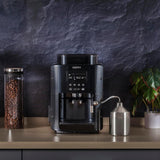 Krups Roma EA81M8 Cafetera espresso 1,7 L, 3 niveles de temperatura, 3 texturas de café molido, Negra