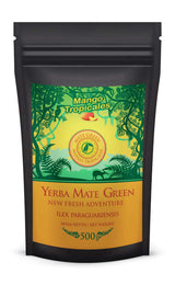 Juego de Té Yerba Mate ● Té Mate Mango Tropicales 500G ● Juego de Té Mate 4X25G ● Té Mate con Frutas ● Té Yerba Mate con Mango, Piña, Limón