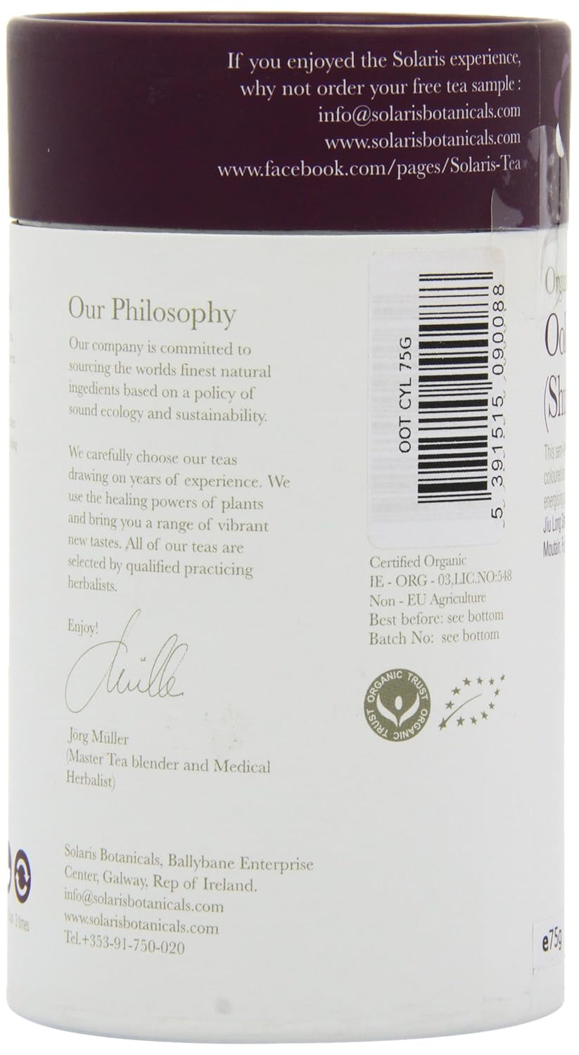 Oolong orgánico (Shui Xian), paquete de 1 (1 x 75 g)