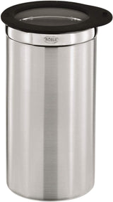 RÖSLE Caja de café con tapa, acero inoxidable 18/10, 10 cm y medida de café, cuchara de café de alta calidad para dosificar fácilmente el café molido, acero inoxidable 18/10, 17 x 3,7 x 2,7 cm, plateado Cajas para guardar alimentos Naty Shop