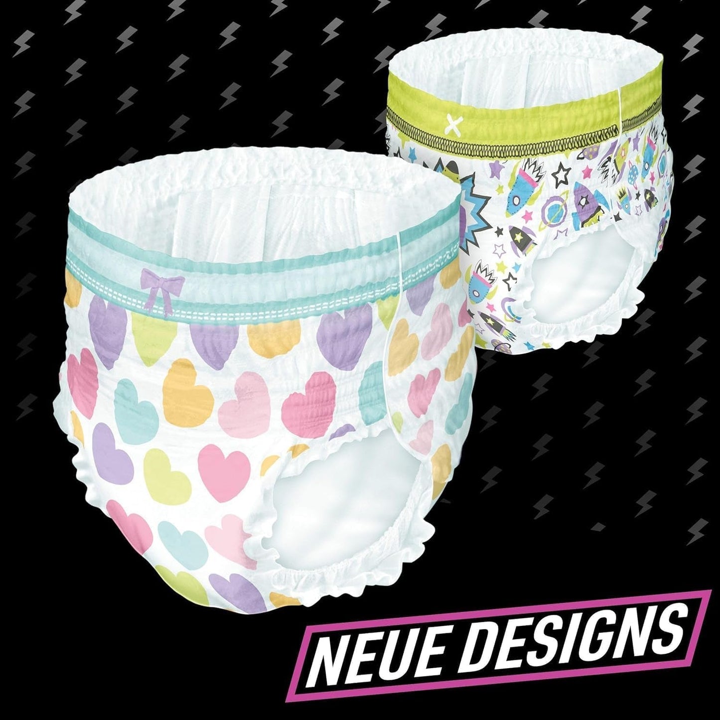 Pantalones de pijama Hearts Calzoncillos absorbentes para 9 noches 8 años 27 kg-43 kg Protección contra fugas durante toda la noche