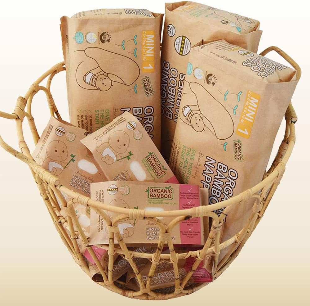 Pañales de Bambú Orgánico Talla 6 Apto para 16+kg Paquete de 20 Pañales