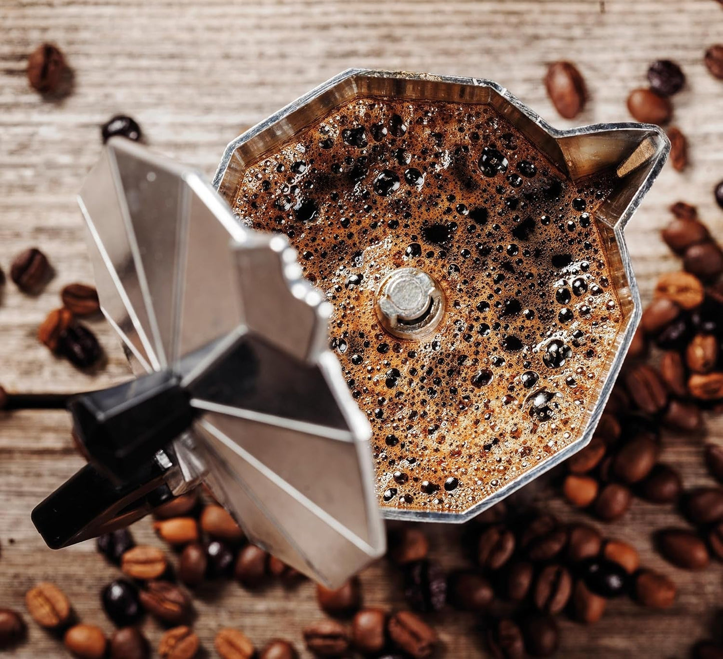 Cafetera espresso Cilio Classico para 6 tazas | eléctrico 480W | Ø 11,5 cm Alto: 25 cm | aluminio | rojo | placa integrada | con función de retención de calor y filtro reductor | para viajar o acampar