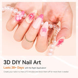 Makartt 3D Nail Art Gel - Gel de pegamento de diamantes de imitación 15G para llaveros de uñas, gel multifuncional para escultura de uñas para diseño de uñas DIY, escultura de uñas modelado de uñas en casa (transparente)