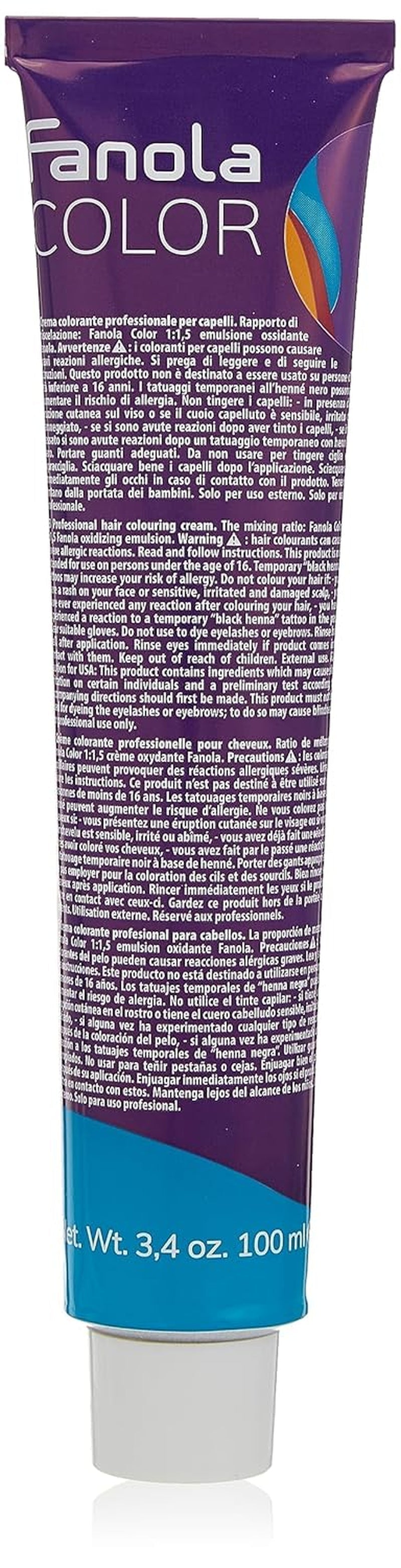 Fanola crema colore Crema colorante 7.0 Rubio, 100 ml