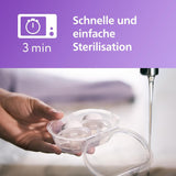 Philips AVENT Chupete nocturno Ultra Start, Chupete ortodóntico para recién nacidos, Brilla en la oscuridad, Sin BPA, con contenedor de esterilización, Paquete doble, Luna, Estrella, SCF075/07