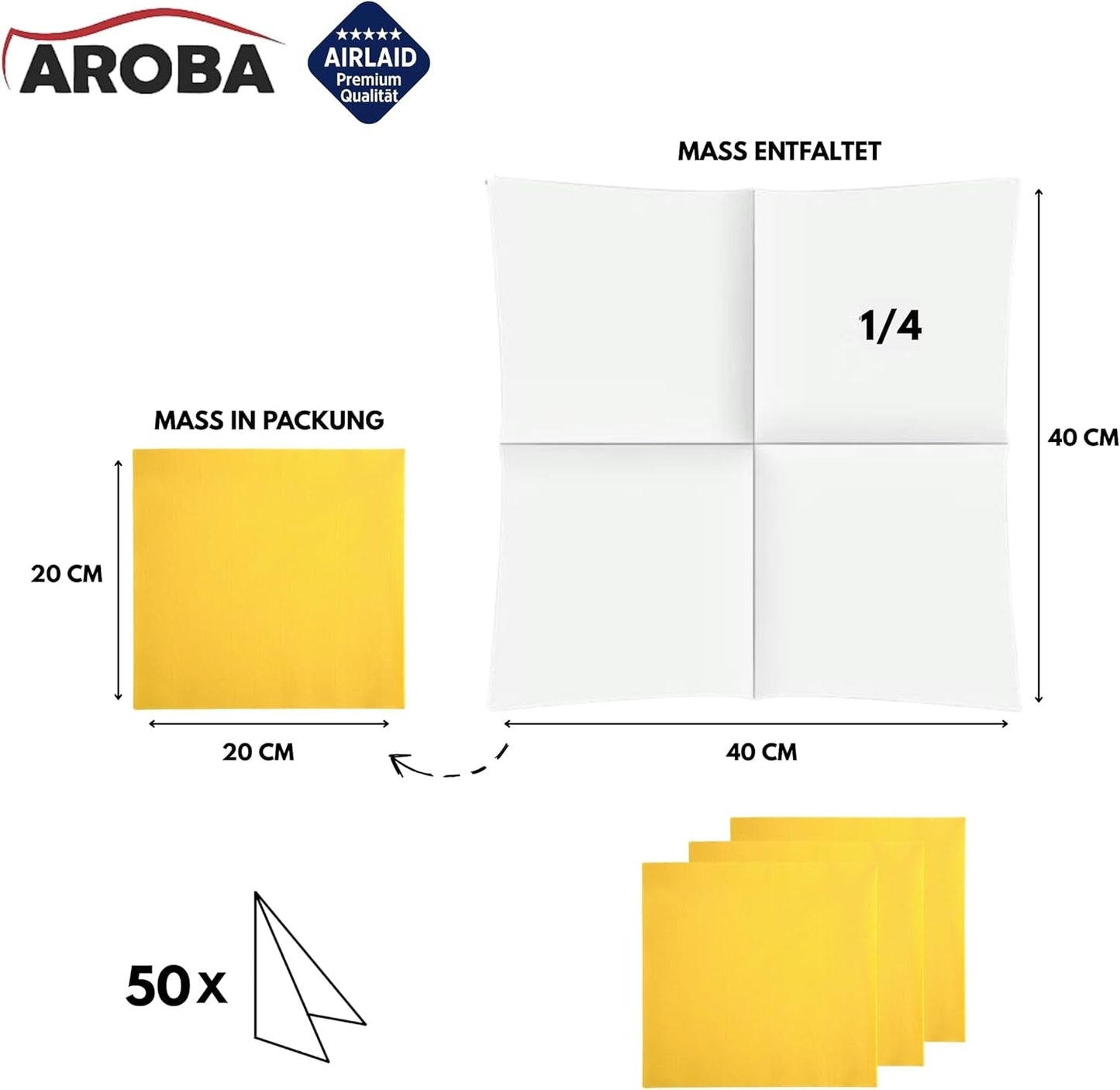 50 Servilletas Aroba Airlaid Aspecto Textil 19 COLORES 40X40 Cm 1/4 pliegue Servilletas de Boda Aspecto Textil de Alta Calidad para Aniversarios Hotel Catering Vacaciones Navidad Boda Rosa