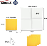 50 Servilletas Aroba Airlaid Aspecto Textil 19 COLORES 40X40 Cm 1/4 pliegue Servilletas de Boda Aspecto Textil de Alta Calidad para Aniversarios Hotel Catering Vacaciones Navidad Boda Rosa
