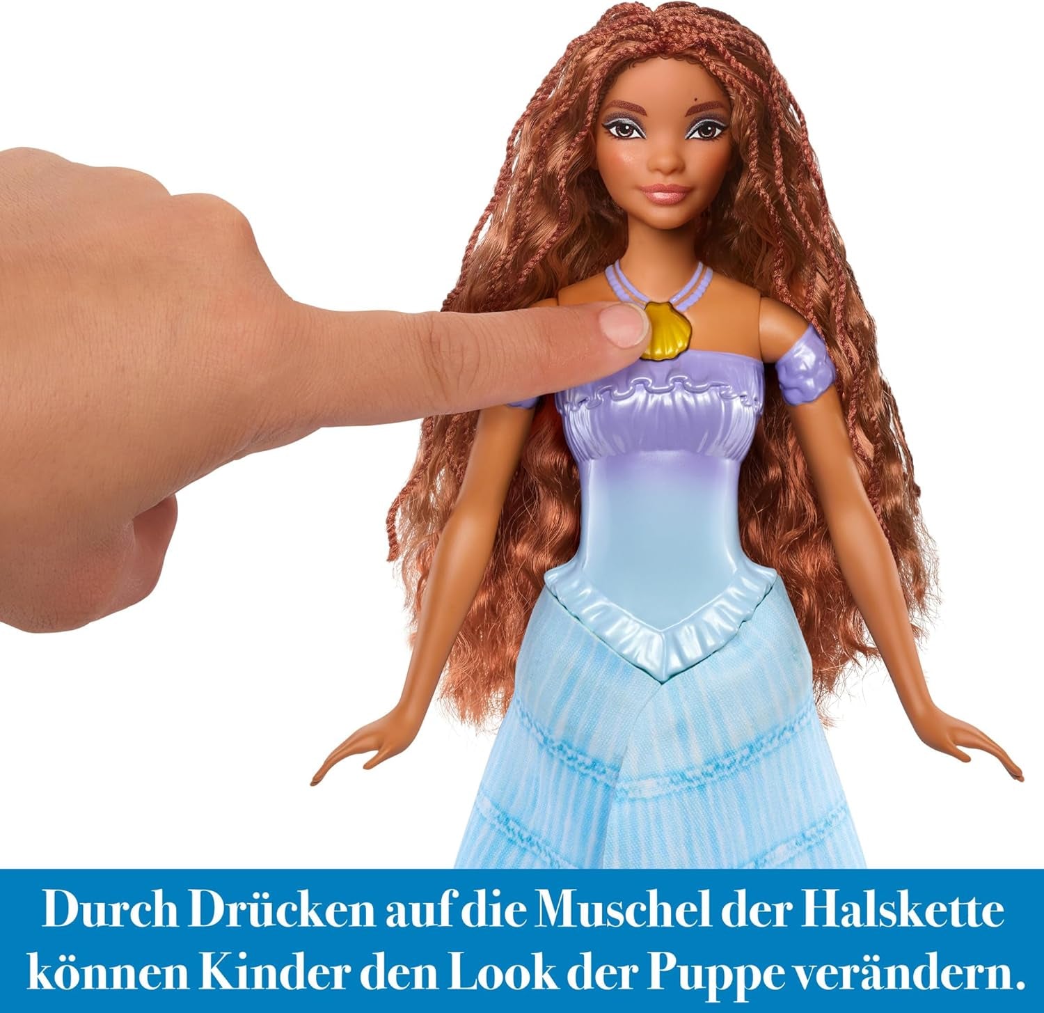 Mattel Muñeca Princesas Disney Ariel, Inspirada en La Pelicula La Sirenita, Transformación: Juguete Hombre Sirena, Móvil, Regalos Disney, Juguetes 3 Años, HLX13 Muñecas Naty Shop