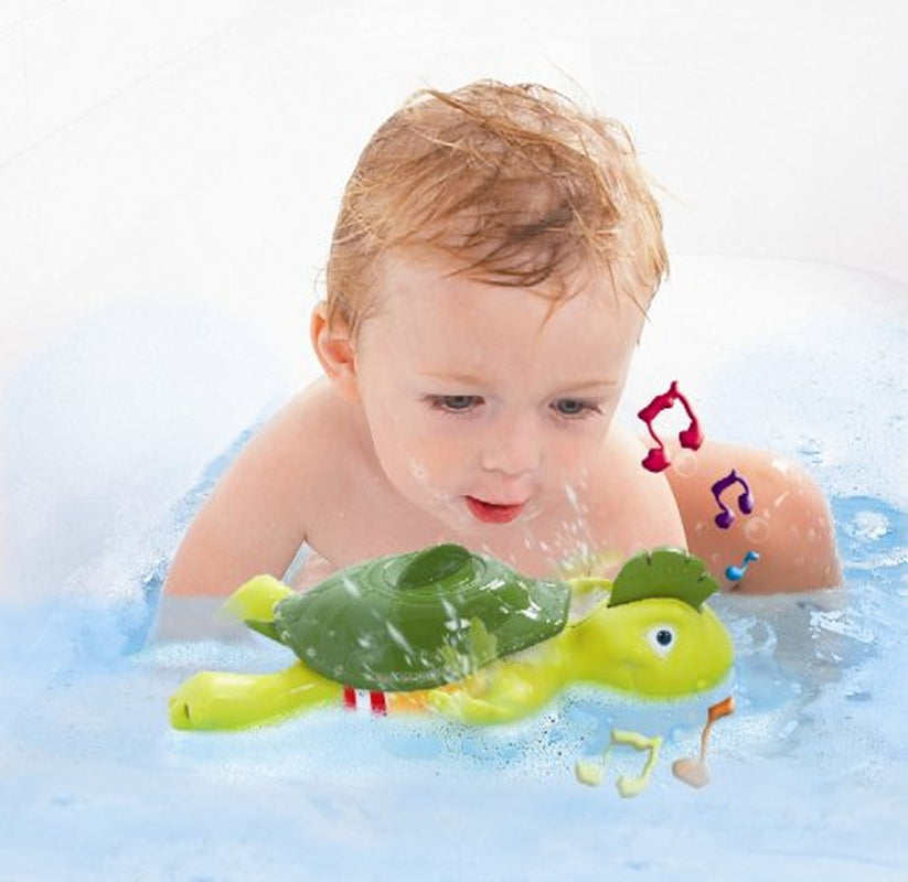 TOMY Juguete acuático para niños "Plantschi la tortuga cantante" juguete multicolor de alta calidad para niños con música, combina juguete de baño y juguete musical, ¡a partir de 12 meses! Juguete de baño para jugar en el agua Jucarii Bebe Naty Shop