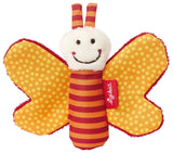 41174 Cascabel Estrellas Rojas juguete para bebé niña y niño recomendado desde el nacimiento marrón & 41181 Juguete atrapamariposas Juguete para bebé niña y niño Estrellas Rojas recomendado desde el nacimiento naranja Bebe Naty Shop Juguetes