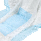 CutiePlusU Pañales para adultos, paquete de 10 bragas desechables para incontinencia con trabillas para mujeres y hombres, máxima absorbencia durante la noche - azul (tamaño grande 94-119 cm)