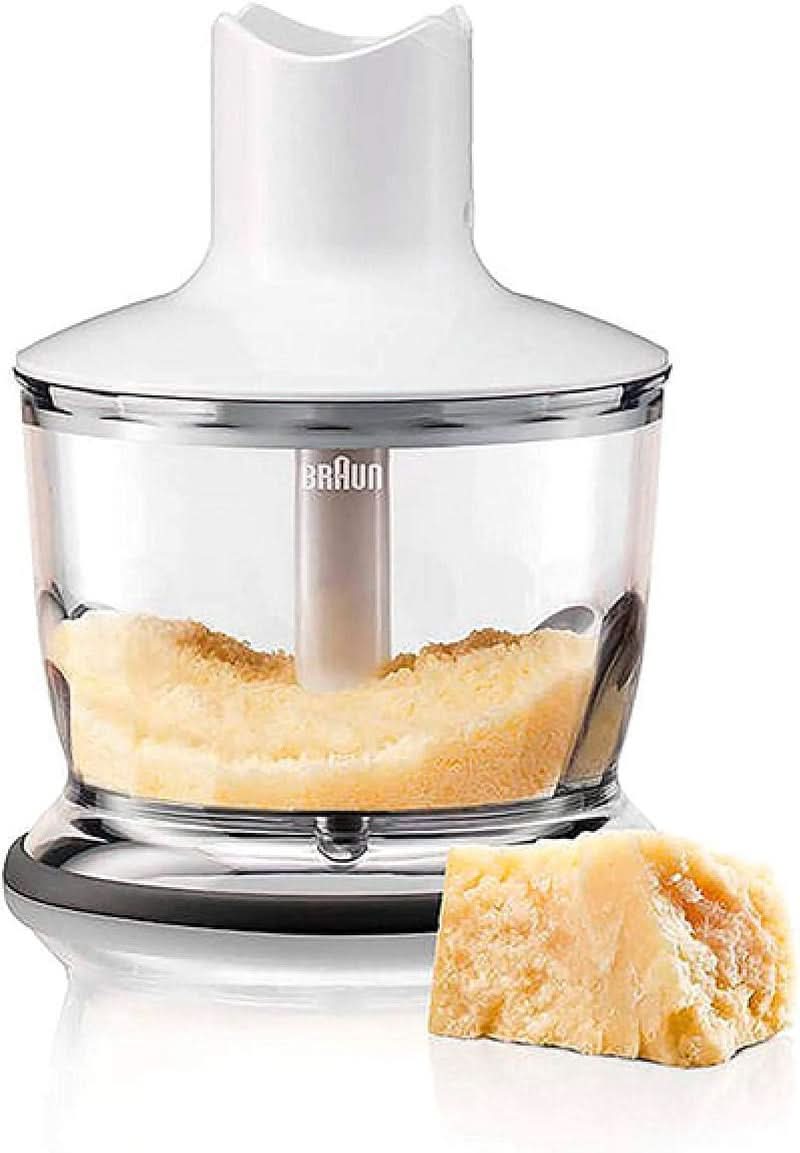 Braun Multiquick 3 MQ 3135 Batidora de salsas - Pürierstab Mit 11 Geschwindigkeiten plus Turbo-Stufe & Edelstahl-Mixfuß, 750 Watt, Inkl. 600 Ml Mix-/Messbecher, Schneebesen & Zerkleinerer, Weiß/Grau Kitchen Naty Shop