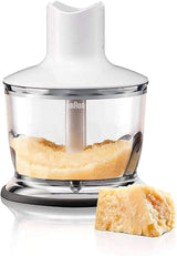 Braun Multiquick 3 MQ 3135 Batidora de salsas - Pürierstab Mit 11 Geschwindigkeiten plus Turbo-Stufe & Edelstahl-Mixfuß, 750 Watt, Inkl. 600 Ml Mix-/Messbecher, Schneebesen & Zerkleinerer, Weiß/Grau Kitchen Naty Shop