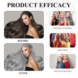 Tinte para el cabello Gris Plata Natural Gris Plata Tinte en Crema, Tinte para el Cabello Gris en Crema Gris Plata, Gris Plata Tinte para el Cabello Natural en Crema Tinte para todo tipo de cabello con 1 Masajeador del Cuero Cabelludo (100ml) Tinte para el cabello Naty Shop